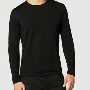 Tommy JOhn Second Skin Long Sleeve Crew Neck Tee - Black XL